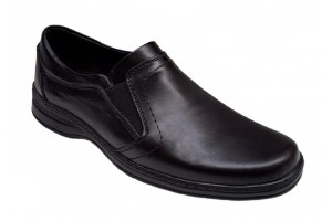 Pantofi barbati comozi din piele naturala pe calapod lat GKR08N